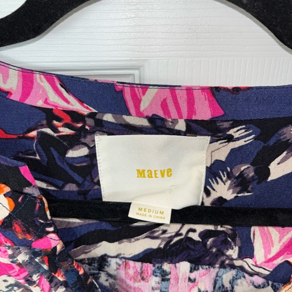 Maeve Multicolor Floral Drop Waist Dress Medium - Picture 3 of 3